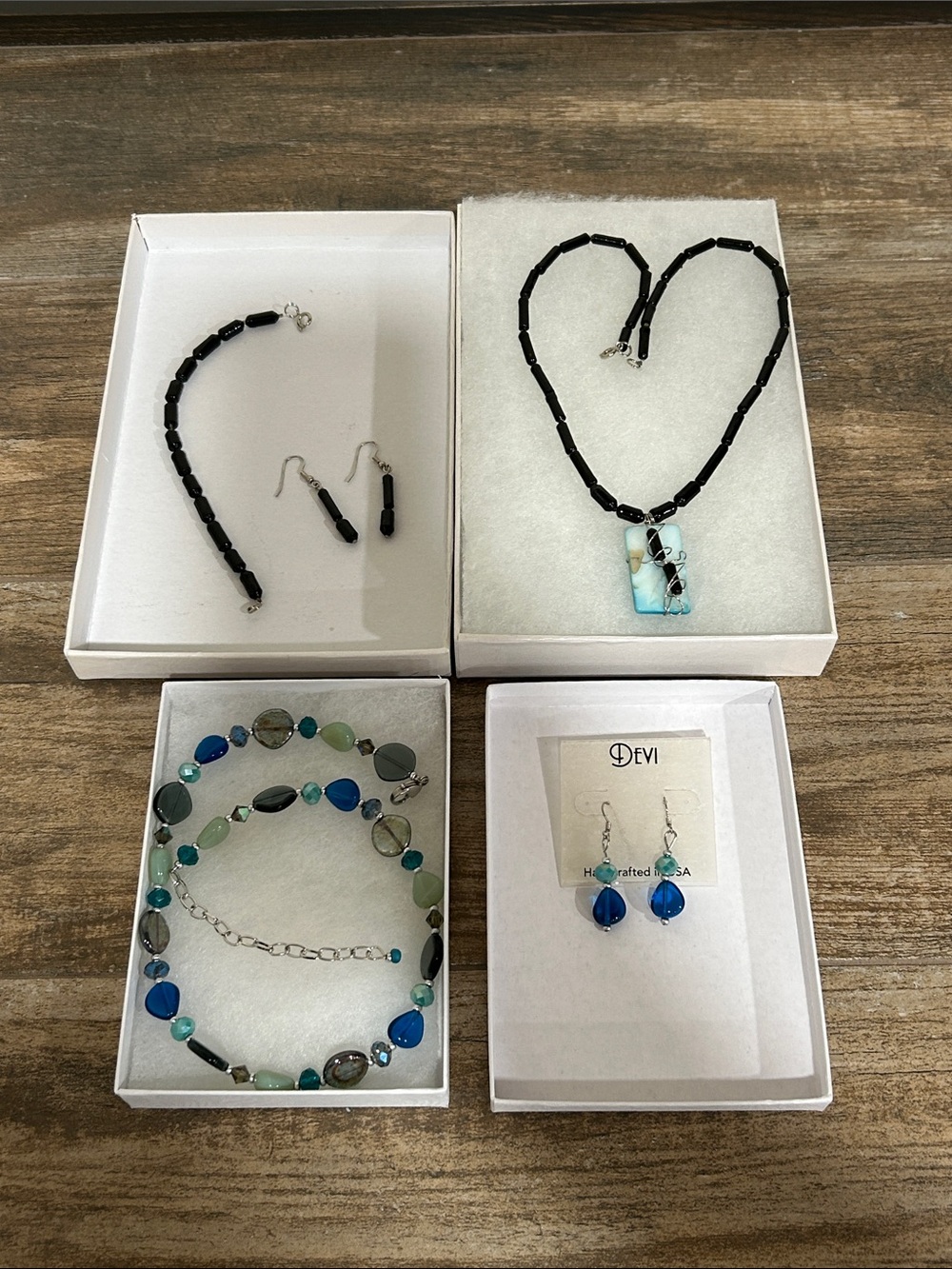 Handcrafted Women's Beaded Jewelry-2 sets. 1 Price